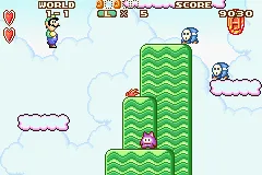 Super Mario Advance gameplay screenshot on GBA