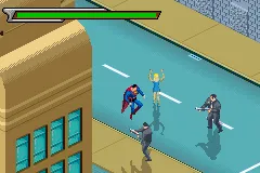 Superman: Countdown to Apokolips gameplay screenshot on GBA
