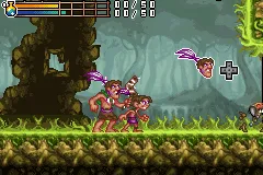 Tak: The Great Juju Challenge gameplay screenshot on GBA