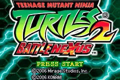 Teenage Mutant Ninja Turtles Double Pack gameplay screenshot on GBA
