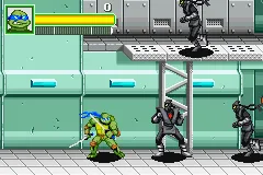 Teenage Mutant Ninja Turtles gameplay screenshot on GBA