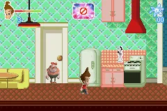 The Adventures of Jimmy Neutron Boy Genius: Attack of the Twonkies gameplay screenshot on GBA