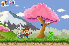 The Adventures of Jimmy Neutron Boy Genius: Jet Fusion gameplay screenshot on GBA