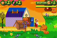 The Berenstain Bears and the Spooky Old Tree gameplay screenshot on GBA