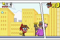 The Fairly OddParents!: Enter the Cleft gameplay screenshot on GBA