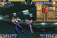 The King of Fighters EX: Neo Blood gameplay screenshot on GBA
