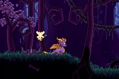 The Legend of Spyro: The Eternal Night gameplay screenshot on GBA