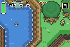 The Legend of Zelda: A Link to the Past and Four Swords gameplay screenshot on GBA