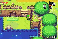 The Legend of Zelda: The Minish Cap gameplay screenshot on GBA