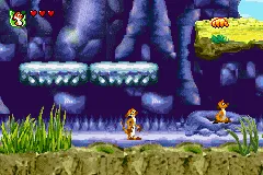 The Lion King 1 1-2 gameplay screenshot on GBA