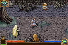 The Lord of the Rings: The Return of the King gameplay screenshot on GBA