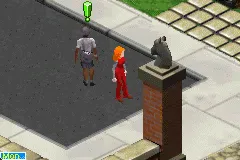 The Sims 2: Pets gameplay screenshot on GBA