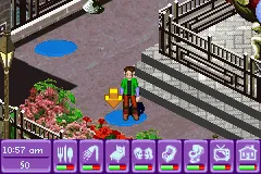 The Urbz: Sims in the City gameplay screenshot on GBA