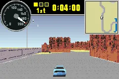 Thunder Alley gameplay screenshot on GBA