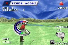 Tiger Woods PGA Tour Golf gameplay screenshot on GBA
