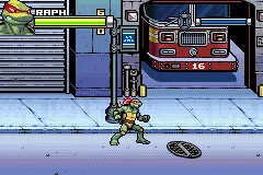 TMNT gameplay screenshot on GBA