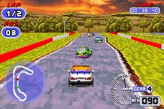 TOCA World Touring Cars gameplay screenshot on GBA