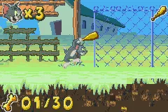 Tom and Jerry in Infurnal Escape gameplay screenshot on GBA