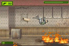 Tom Clancy's Splinter Cell gameplay screenshot on GBA