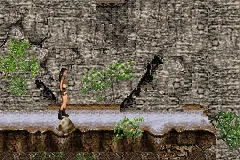Tomb Raider: Legend gameplay screenshot on GBA