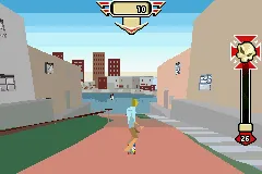 Tony Hawk's Downhill Jam gameplay screenshot on GBA