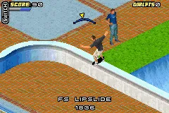 Tony Hawk's Pro Skater 4 gameplay screenshot on GBA