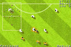 Total Soccer Manager gameplay screenshot on GBA