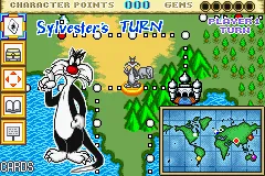 Tweety & The Magic Gems gameplay screenshot on GBA