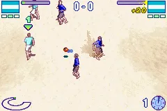 Ultimate Beach Soccer gameplay screenshot on GBA