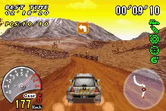 V-Rally 3 gameplay screenshot on GBA