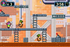 VeggieTales: LarryBoy and the Bad Apple gameplay screenshot on GBA