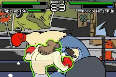 Wade Hixton's Counter Punch gameplay screenshot on GBA