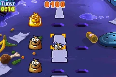 Whac-A-Mole gameplay screenshot on GBA