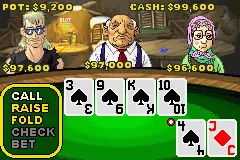 World Championship Poker gameplay screenshot on GBA