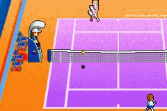 WTA Tour Tennis gameplay screenshot on GBA