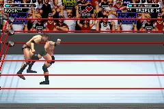 WWE Road to WrestleMania X8 gameplay screenshot on GBA