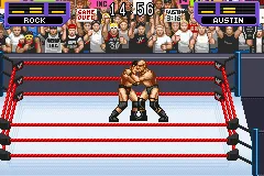 WWF Road to WrestleMania gameplay screenshot on GBA