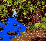 Alice in Wonderland gameplay screenshot on GBC