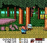 Asterix & Obelix gameplay screenshot on GBC