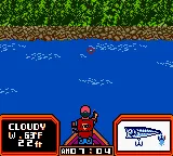 Bass Masters Classic gameplay screenshot on GBC