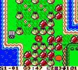 Bomberman Max: Blue Champion gameplay screenshot on GBC