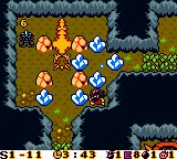 Bomberman Max: Red Challenger gameplay screenshot on GBC