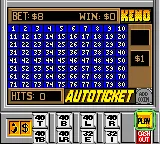 Caesars Palace II gameplay screenshot on GBC