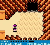 Crystalis gameplay screenshot on GBC