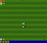 David Beckham Soccer gameplay screenshot on GBC