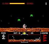 Dropzone gameplay screenshot on GBC