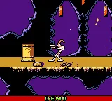 Earthworm Jim: Menace 2 the Galaxy gameplay screenshot on GBC