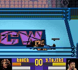 ECW Hardcore Revolution gameplay screenshot on GBC