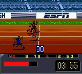 ESPN International Track & Field gameplay screenshot on GBC
