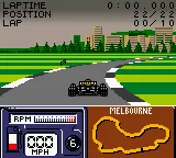 Formula One 2000 gameplay screenshot on GBC